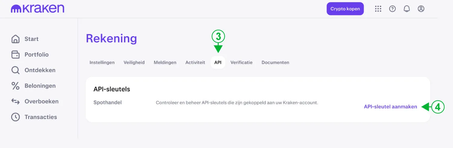 1. API-sleutel aanmaken