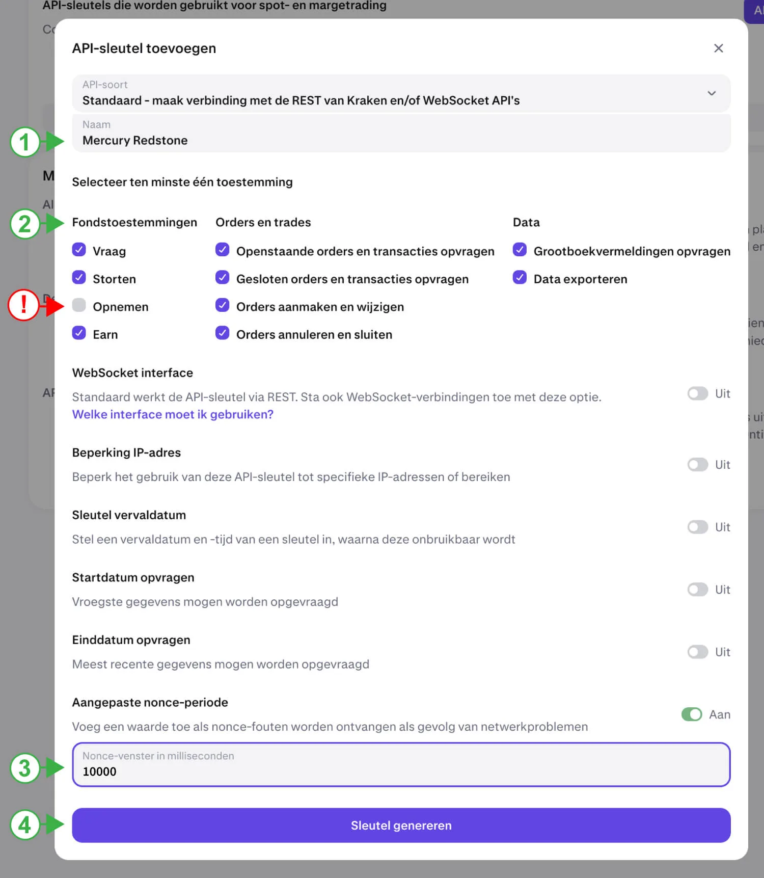 2. API-sleutel instellen
